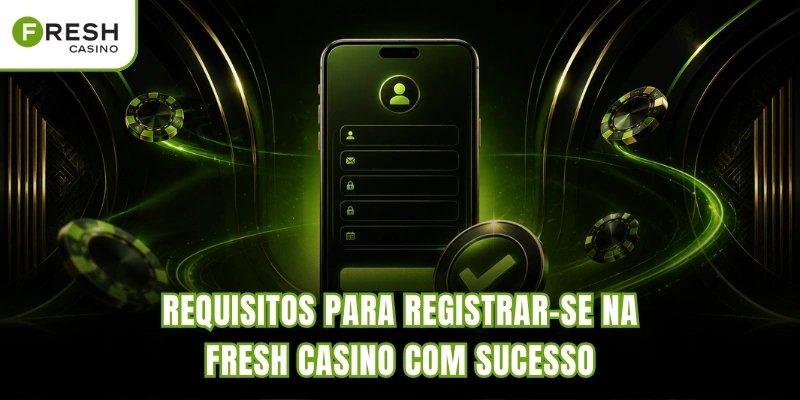 Requisitos para registrar-se na Fresh Casino com sucesso
